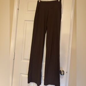 lululemon athletica Brown Wide Leg waffle Pants